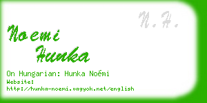 noemi hunka business card